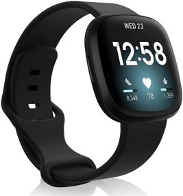 img 3 attached to Veezoom Compatible With Fitbit Versa 3 Bands Wearable Technology