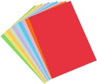 📝 100 pcs a4 color paper for diy crafts and origami - printer-friendly coloured paper for arts, paper cutting, and diy projects (10 vibrant colors) logo