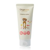 👶 [orgabebe] creamy lotion: hydrating & soothing for babies (6.08 fl. oz), ewg green, ecocert & usda certified logo