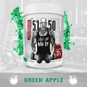 img 3 attached to 🍏 Maximize Your Workout with Rich Piana 5% Nutrition 5150 High Stim Pre-Workout Powder - Boost Energy, Focus, and Endurance with 400mg Caffeine, Citrulline, Beta Alanine, and N-Acetyl L-Tyrosine in 30 Srvgs (Green Apple Flavor)