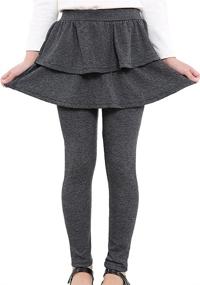 img 4 attached to Comfortable and Stylish BOGIWELL Autumn Cotton Stretch Leggings for Girls – A Must-Have Addition to Your Child's Wardrobe