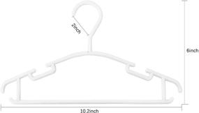 img 1 attached to 👶 100-Pack Multicolor Baby Closet Hangers for Nursery, Kids &amp; Children Clothing – Toddler &amp; Infant Closet Organizer