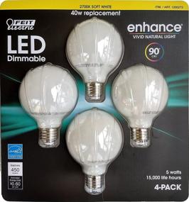 img 2 attached to 💡 Feit Enhance Dimmable Replacement Bulbs - 4 Pack