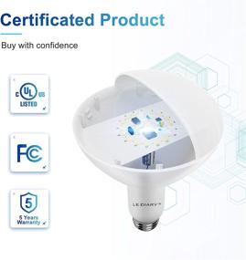 img 2 attached to 💡 12-Pack LEDIARY BR30 Recessed LED Light Bulbs