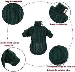 img 1 attached to Stay Cozy with SunteeLong: Stylish Dog Sweaters in 4 Colors for Your Furry Friends!