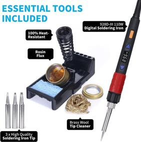 img 3 attached to YIHUA Adjustable Temperature Soldering Iron: Ideal Range of 194-896°F