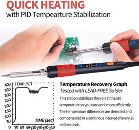 img 2 attached to YIHUA Adjustable Temperature Soldering Iron: Ideal Range of 194-896°F