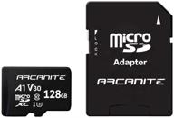 📸 arcanite 128 гб microsdxc карта памяти с адаптером - a1, uhs-i u3, v30, 4k, c10, micro sd, высокая скорость чтения до 90 мб/с логотип