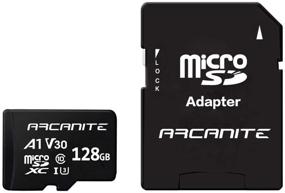 img 4 attached to 📸 ARCANITE 128 ГБ microSDXC карта памяти с адаптером - A1, UHS-I U3, V30, 4K, C10, Micro SD, Высокая скорость чтения до 90 МБ/с