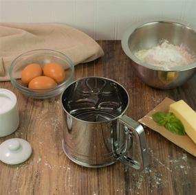 img 2 attached to Efficient and Easy-to-Use 3-Cup Stainless Steel Flour Sifter by Mrs. Anderson’s Baking