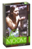 🪐 moom express face & bikini pre waxed strips, 20 strips in 2 pack boxes logo