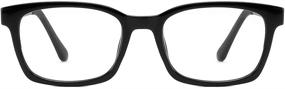 img 4 attached to 👓 Cyxus Oversized Square Metal Blue Light Blocking Glasses: Protect Your Eyes from Harmful Screen Rays without a Prescription