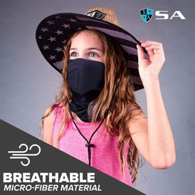 img 2 attached to 🔒 Stay Protected with S A's 5-Pack of Multipurpose UV Kids Face Shield for Boys & Girls!