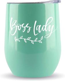 img 4 attached to Women Boss Gifts - 12oz Large Wine Tumbler/Mug - Funny Gift Idea for Girl Bosses, Lady Bosses, Female Bosses, Office Appreciation