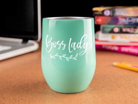 img 2 attached to Women Boss Gifts - 12oz Large Wine Tumbler/Mug - Funny Gift Idea for Girl Bosses, Lady Bosses, Female Bosses, Office Appreciation