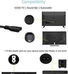 img 1 attached to 💡 High-Quality Power Cord for Vizio Sound Bar System and E-M Series LED Smart TV