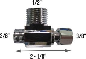 img 3 attached to 🚽 GenieBidet 3/8 X 3/8 X 1/2 Inch T Connector for Easy Bidet Installation