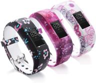 яркие силиконовые заменительные браслеты для garmin vivofit jr - черно-розовая галактика логотип