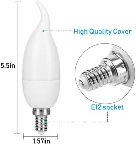 img 3 attached to 🔥 TOMTOO Flame Effect Light Bulb for Enhanced Industrial Electrical Lighting