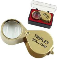 niegienna-30x mini folding magnifier jeweler loupe eye loupe jewelry portable magnifying glass pocket handhold tools in golden color logo