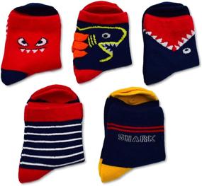 img 1 attached to 10 Pack Cotton Fashion Athletic Socks Boys' Clothing