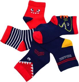 img 3 attached to 10 Pack Cotton Fashion Athletic Socks Boys' Clothing