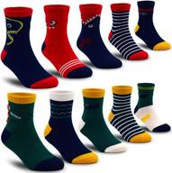 10 pack cotton fashion athletic socks boys' clothing logo