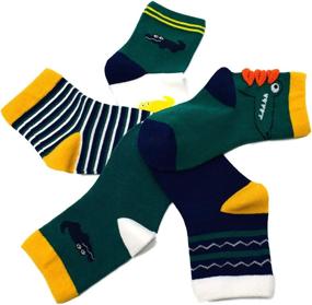 img 2 attached to 10 Pack Cotton Fashion Athletic Socks Boys' Clothing