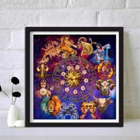 img 3 attached to Transform Your Space with 5D DIY Full Drill Constellation Diamond Painting Aquarius 🌌 Cross Stitch Zodiac Signs Embroidery Mosaic Kit - Home Decor Wall Art and Unique Gifts