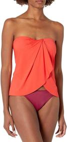 img 3 attached to 👗 Vince Camuto Women's Draped Bandini: Stylish Women's Clothing and Swimwear