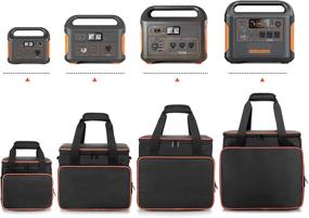 img 1 attached to Trunab Travel Carrying Case for Jackery Explorer 1000 Portable Power Station - Storage Bag with Waterproof Bottom, Front Pockets for Accessories and Charging Cable