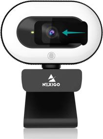 img 4 attached to 🎥 Enhance Online Learning & Video Meetings with 2021 NexiGo StreamCam N930E: 1080P Webcam, Ring Light, Auto-Focus, Privacy Cover, Plug and Play for PC Mac Laptop Desktop – Zoom Meeting Skype Teams Compatible!