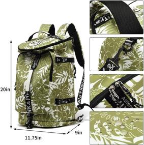 img 3 attached to 🎒 Kalesi Lightweight Waterproof Floral Laptop Backpack with Cool Compartments