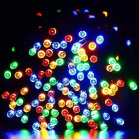 img 2 attached to 🌈 Colorful Indoor/Outdoor String Lights: 8 Flash Changing Modes, 39ft 100LEDs, Waterproof Fairy Twinkle Decorative Lights for Party/Christmas/Patio/Home - USB Powered (Includes Power Adapter)