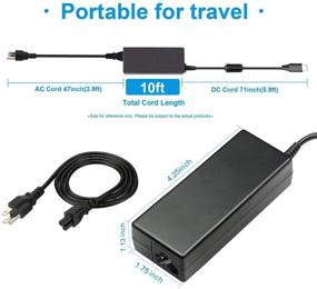 img 3 attached to 💻 High Performance USB-C Laptop Charger: 65W 45W for Lenovo Yoga C740 C930 C940 S940 910 920 S540 720 730 730S S730 C630 13 ThinkPad T480 T480s T580 T580s T490s E585 E580 E590 E595 X390 P52S IdeaPad Type C Power Supply