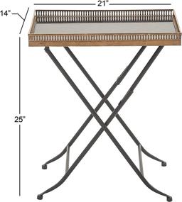 img 2 attached to Deco 79 Marble Folding 25 Inch