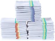 🔶 buy simpli-magic 79272 herringbone dish towels - pack of 18 - multi color - 15"x26" kitchen towels logo