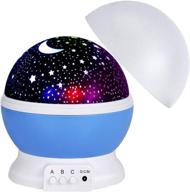 🌟 360 degree rotation nightlight projector for boys, ideal birthday & christmas gifts for kids, 3-6 year old boys & girls, blue toys логотип