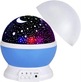 img 4 attached to 🌟 360 Degree Rotation Nightlight Projector for Boys, Ideal Birthday & Christmas Gifts for Kids, 3-6 Year Old Boys & Girls, Blue Toys