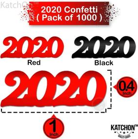 img 2 attached to KatchOn 2020 Graduation Confetti Pack - 1000 Count, 1.5 Oz - Graduation Party Decorations, Graduation Supplies in Red and Black Colors