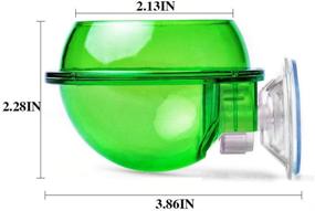 img 2 attached to Anti-Escape Reptile Cup: The Ultimate Translucent Home Pet Feeder for Tortoise, Gecko, Snakes, and Iguana