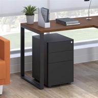 🗄️ hon basyx commercial-grade modern mobile steel pedestal filing cabinet - standard charcoal color - durable and versatile storage solution logo