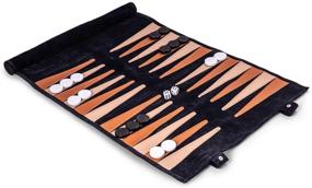 img 2 attached to Bey Berk Roll Up Backgammon Travel Playing