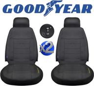🚗 goodyear 2 pack water resistant car seat cover: ultimate neoprene protection, fits most cars, headrest cover 10”h x 11”w, seat 46”h x 18”w, side airbag compatible (gy1600) logo