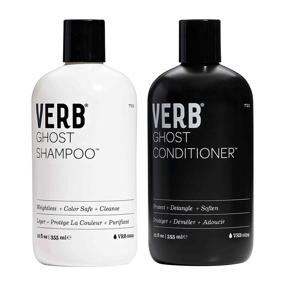 img 4 attached to 👻 Verb Ghost Shampoo & Conditioner Duo – Vegan Color Safe Set – Weightless, Anti-Frizz Hydrating Formula Promotes Shine and Strength