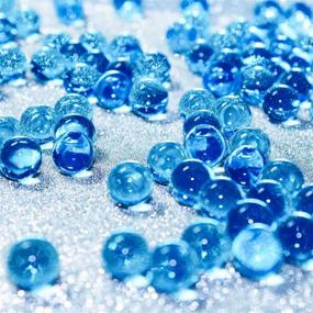 img 4 attached to Hicarer 10000 Pieces Vase Filler Beads Gems Water Gel Beads Growing Crystal Pearls Wedding Centerpiece Decoration - Blue