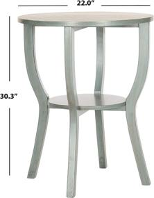 img 1 attached to 🏠 Safavieh American Homes Collection Rhodes French Grey Accent Table - Elegant & Functional Home Furniture