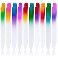 🌈 eaone 20 pieces glass nail file: professional double sided crystal nail files for manicure nail care - mix gradients colors, bulk gift & mothers day gifts logo