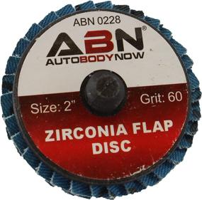 img 1 attached to 🪨 ABN Sandpaper Disc Set - 2in T27 60 Grit High Density Zirconia Alumina 10pk: Efficient Round Sander Flat Flap Round Sanding Pads