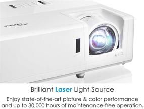 img 2 attached to 📽️ Optoma GT1090HDR: Lamp-Free 4K HDR Short Throw Laser Projector, 30,000 Hours Operation, 4,200 Lumens for Day and Night Viewing